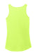 Port & Company LPC54TT Womens Core Tank Top Neon Yellow Flat Back