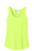 Port & Company LPC54TT Womens Core Tank Top Neon Yellow Flat Front