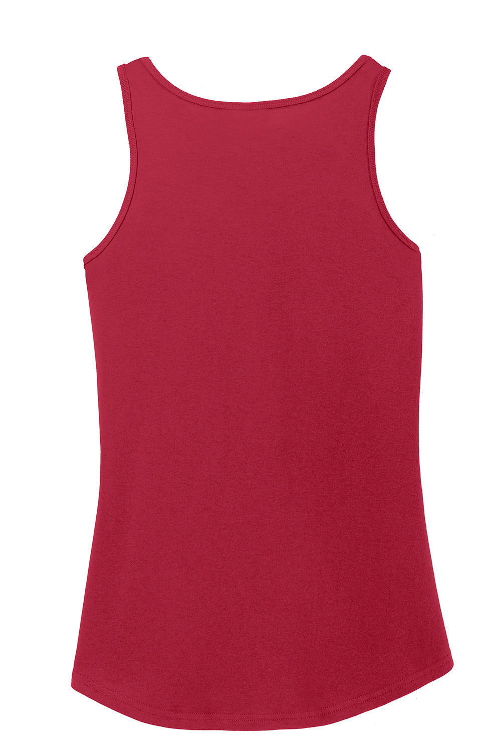 Port & Company LPC54TT Womens Core Tank Top Red Flat Back