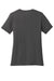 Port & Company LPC54V Womens Core Short Sleeve V-Neck T-Shirt Charcoal Grey Flat Back