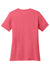 Port & Company LPC54V Womens Core Short Sleeve V-Neck T-Shirt Coral Flat Back