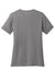 Port & Company LPC54V Womens Core Short Sleeve V-Neck T-Shirt Medium Grey Flat Back