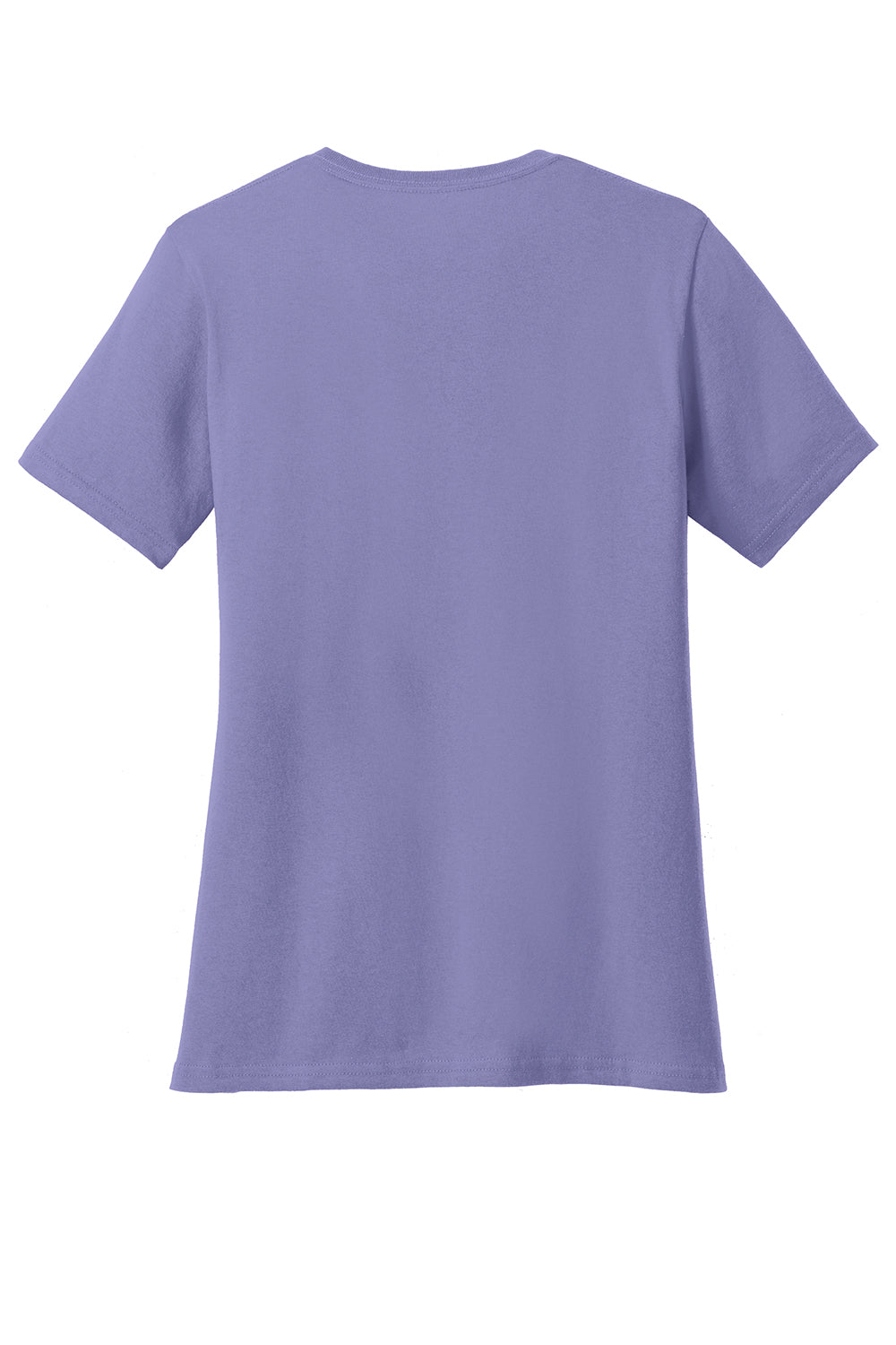 Port & Company LPC54V Womens Core Short Sleeve V-Neck T-Shirt Violet Purple Flat Back