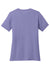 Port & Company LPC54V Womens Core Short Sleeve V-Neck T-Shirt Violet Purple Flat Back