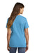 Port & Company LPC54 Womens Core Short Sleeve Crewneck T-Shirt Aquatic Blue Model Back