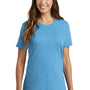 Port & Company Womens Core Short Sleeve Crewneck T-Shirt - Aquatic Blue