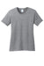 Port & Company LPC54 Womens Core Short Sleeve Crewneck T-Shirt Heather Grey Flat Front