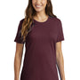 Port & Company Womens Core Short Sleeve Crewneck T-Shirt - Athletic Maroon