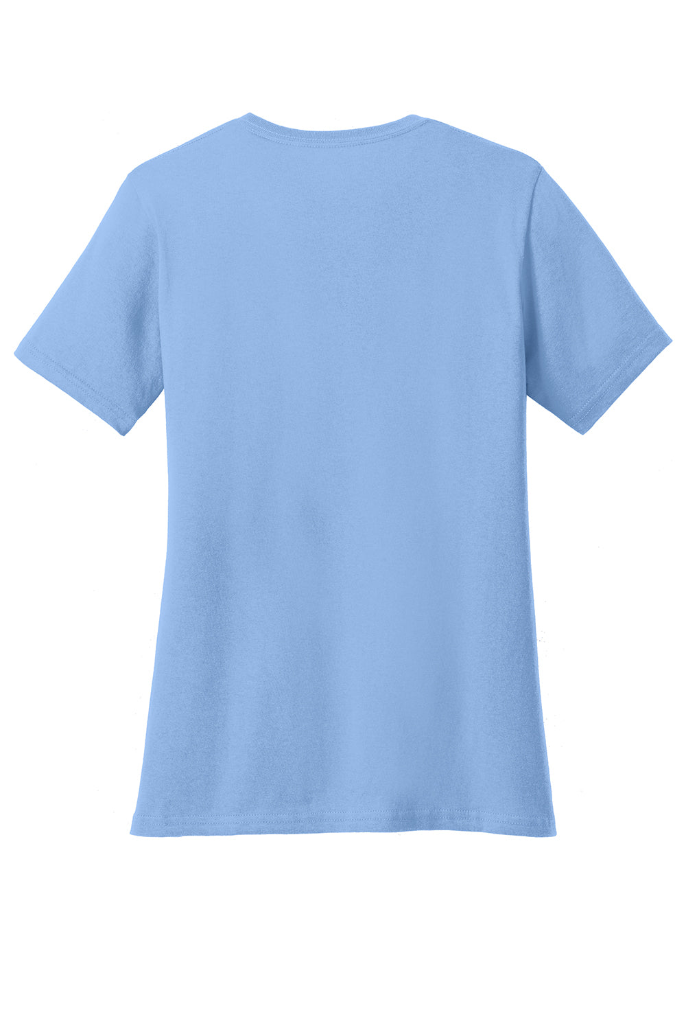 Port & Company LPC54 Womens Core Short Sleeve Crewneck T-Shirt Light Blue Flat Back