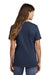 Port & Company LPC54 Womens Core Short Sleeve Crewneck T-Shirt Navy Blue Model Back