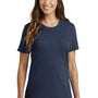 Port & Company Womens Core Short Sleeve Crewneck T-Shirt - Navy Blue