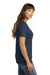 Port & Company LPC54 Womens Core Short Sleeve Crewneck T-Shirt Navy Blue Model Side