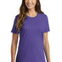 Port & Company Womens Core Short Sleeve Crewneck T-Shirt - Purple