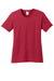 Port & Company LPC54 Womens Core Short Sleeve Crewneck T-Shirt Red Flat Front