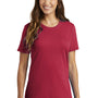 Port & Company Womens Core Short Sleeve Crewneck T-Shirt - Red