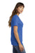 Port & Company LPC54 Womens Core Short Sleeve Crewneck T-Shirt Royal Blue Model Side