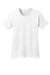 Port & Company LPC54 Womens Core Short Sleeve Crewneck T-Shirt White Flat Front