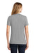 Port & Company LPC55 Womens Core Short Sleeve Crewneck T-Shirt Heather Grey Model Back