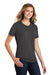 Port & Company LPC55 Womens Core Short Sleeve Crewneck T-Shirt Charcoal Grey Model 3q