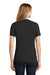 Port & Company LPC55 Womens Core Short Sleeve Crewneck T-Shirt Jet Black Model Back