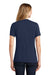 Port & Company LPC55 Womens Core Short Sleeve Crewneck T-Shirt Navy Blue Model Back