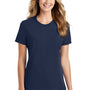 Port & Company Womens Core Short Sleeve Crewneck T-Shirt - Navy Blue