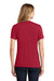 Port & Company LPC55 Womens Core Short Sleeve Crewneck T-Shirt Red Model Back