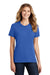 Port & Company LPC55 Womens Core Short Sleeve Crewneck T-Shirt Royal Blue Model Front