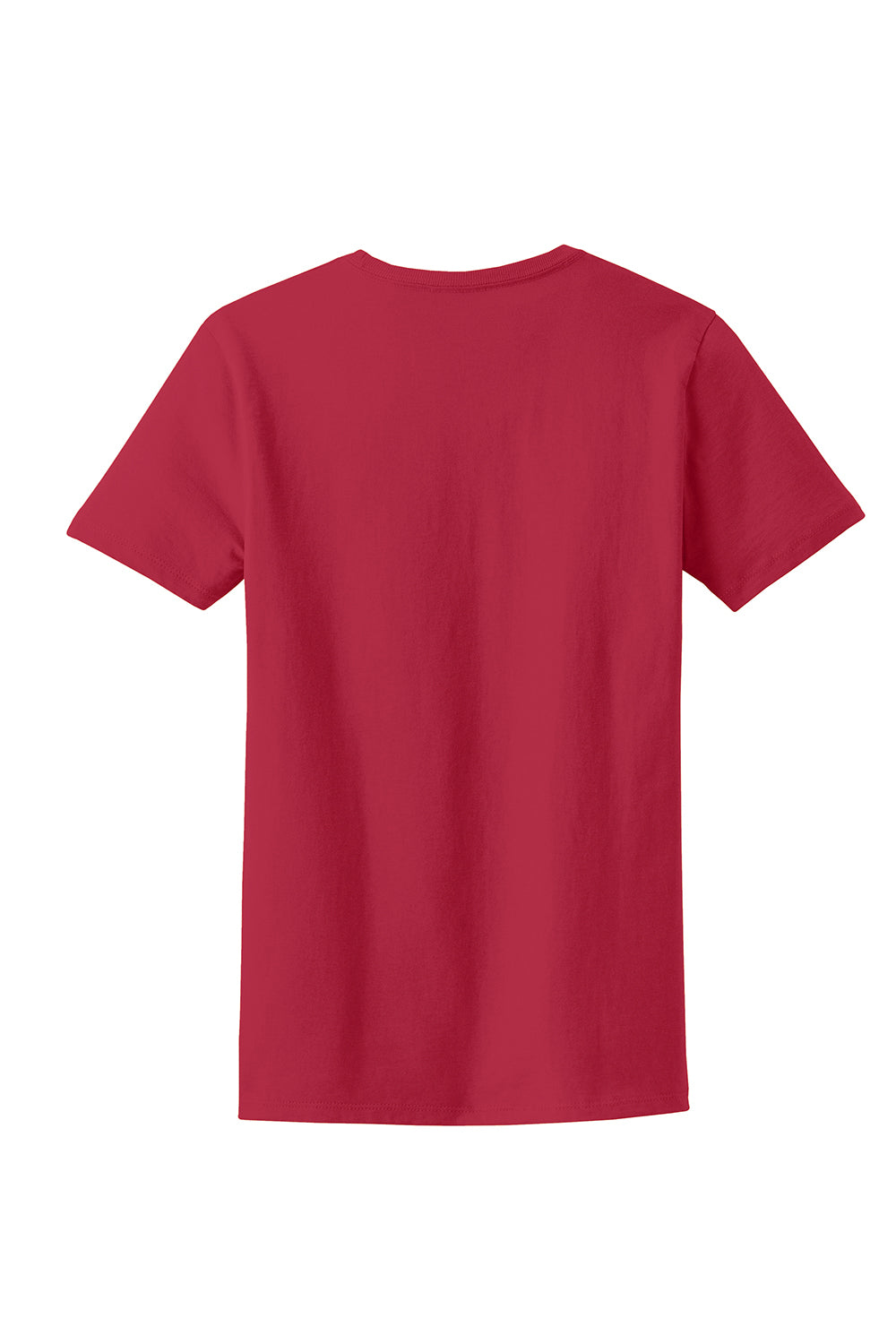 Port & Company LPC61 Womens Essential Short Sleeve Crewneck T-Shirt Red Flat Back