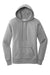 Port & Company LPC78H Womens Core Fleece Hooded Sweatshirt Hoodie Heather Grey Flat Front