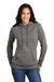 Port & Company LPC78H Womens Core Fleece Hooded Sweatshirt Hoodie Heather Graphite Grey Model Front