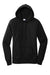 Port & Company LPC78H Womens Core Fleece Hooded Sweatshirt Hoodie Jet Black Flat Front