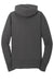 Port & Company LPC78ZH Womens Core Pill Resistant Fleece Full Zip Hooded Sweatshirt Hoodie Charcoal Grey Flat Back