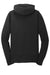 Port & Company LPC78ZH Womens Core Pill Resistant Fleece Full Zip Hooded Sweatshirt Hoodie Jet Black Flat Back