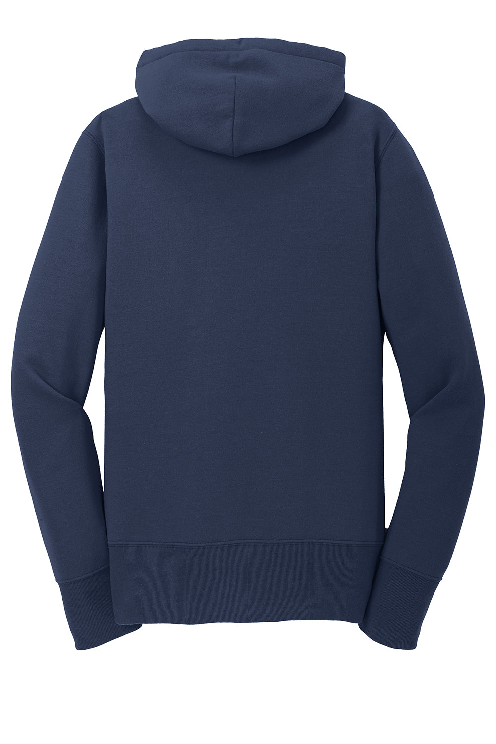 Port & Company LPC78ZH Womens Core Pill Resistant Fleece Full Zip Hooded Sweatshirt Hoodie Navy Blue Flat Back