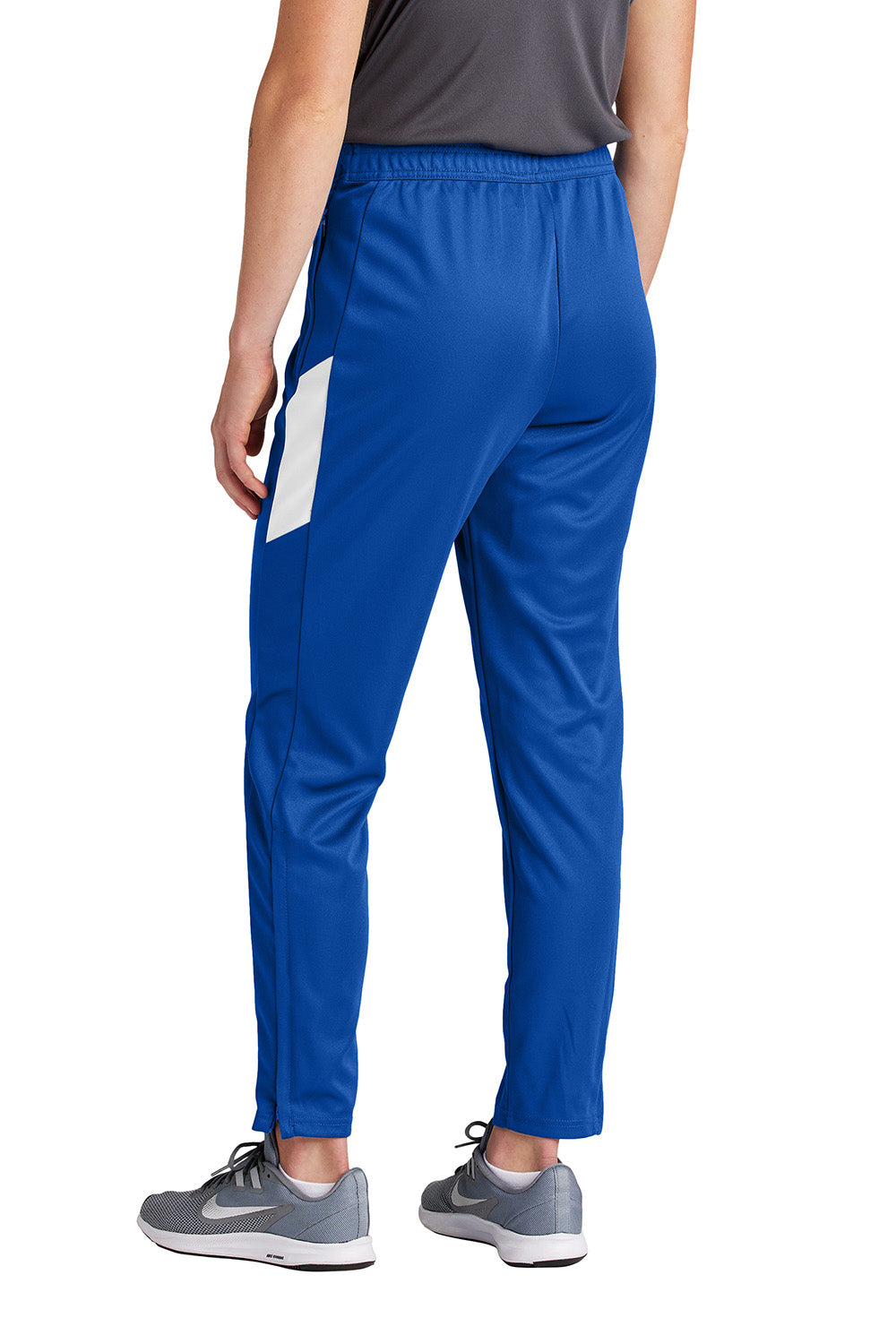 Sport-Tek LPST800 Womens Travel Pants w/ Pockets True Royal Blue/White Model Back