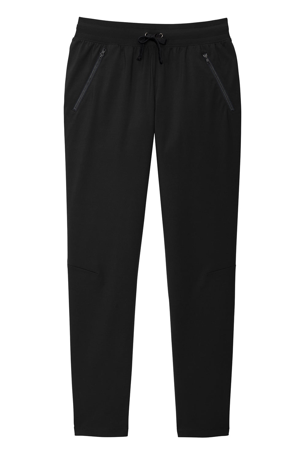 Sport-Tek LPST871 Womens Circuit Jogger Sweatpants w/ Pockets Deep Black Flat Front