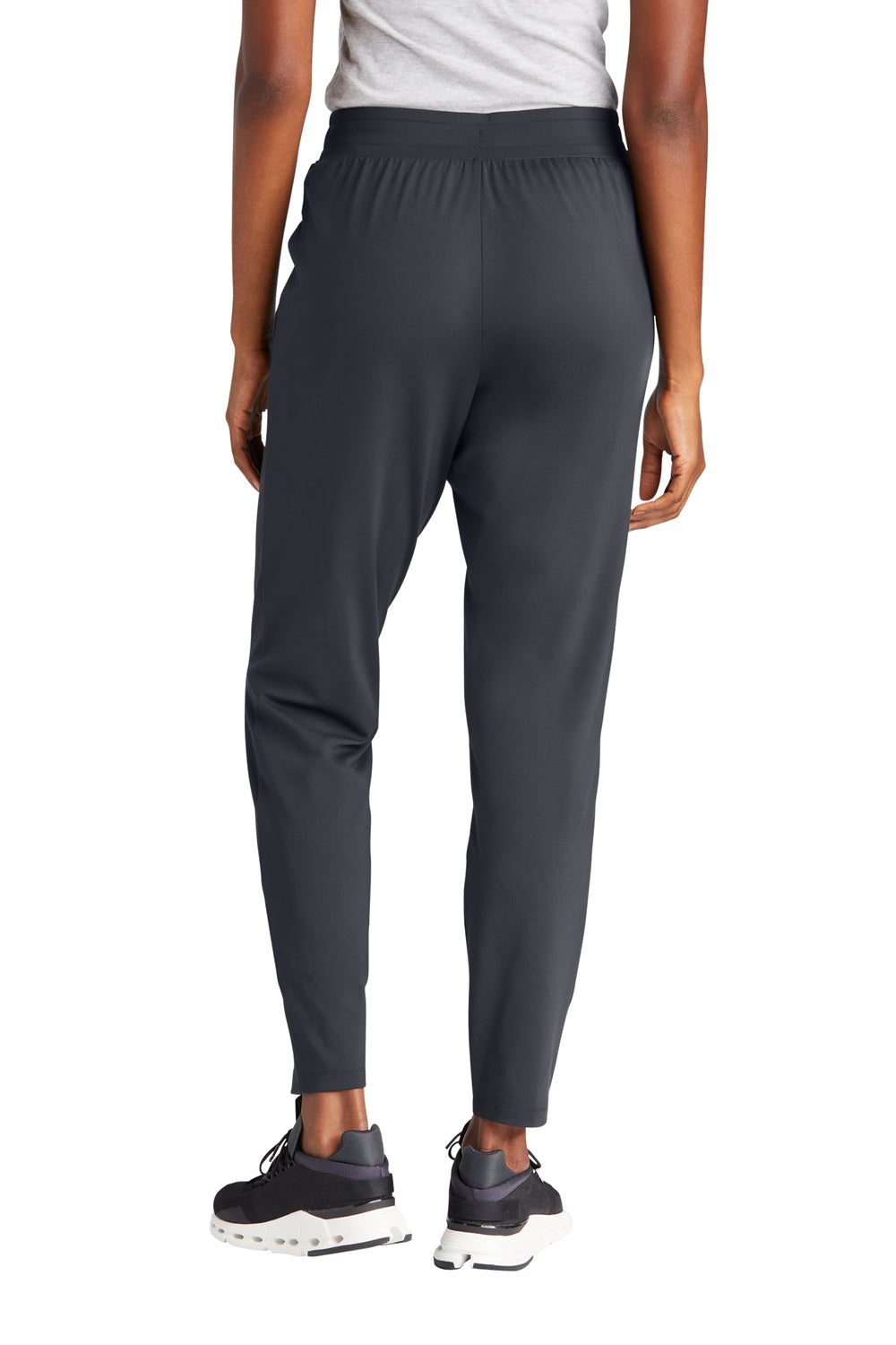 Sport-Tek LPST871 Womens Circuit Jogger Sweatpants w/ Pockets Graphite Grey Model Back