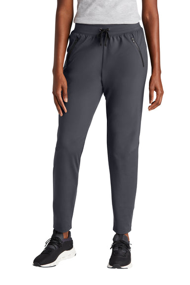 Sport-Tek LPST871 Womens Circuit Jogger Sweatpants w/ Pockets Graphite Grey Model Front