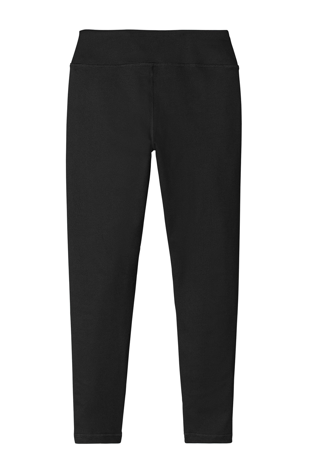 Sport-Tek LPST890 Womens Moisture Wicking Leggings Black Flat Back