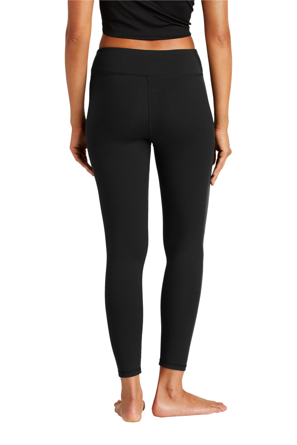 Sport-Tek LPST890 Womens Moisture Wicking Leggings Black Model Back