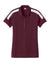 Sport-Tek LST104 Womens Competitor United Short Sleeve Polo Shirt Maroon/White Flat Front