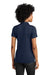 Sport-Tek LST104 Womens Competitor United Short Sleeve Polo Shirt True Navy Blue/Gold Model Back