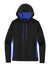 Sport-Tek LST235 Womens Sport-Wick Moisture Wicking Fleece Hooded Sweatshirt Hoodie Black/True Royal Blue Flat Front