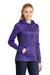 Sport-Tek LST235 Womens Sport-Wick Moisture Wicking Fleece Hooded Sweatshirt Hoodie Purple/Dark Smoke Grey Model 3q