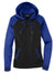 Sport-Tek LST236 Womens Sport-Wick Moisture Wicking Fleece Hooded Sweatshirt Hoodie Black/True Royal Blue Flat Front