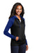 Sport-Tek LST236 Womens Sport-Wick Moisture Wicking Fleece Hooded Sweatshirt Hoodie Black/True Royal Blue Model 3q