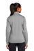 Sport-Tek LST241 Womens Sport-Wick Moisture Wicking Fleece Full Zip Sweatshirt Silver Grey Model Back