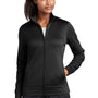 Sport-Tek Womens Sport-Wick Moisture Wicking Fleece Full Zip Sweatshirt - Black