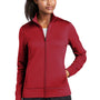 Sport-Tek Womens Sport-Wick Moisture Wicking Fleece Full Zip Sweatshirt - Deep Red